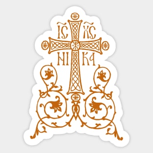 Orthodox Cross Design Sticker